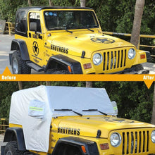 For 1997-2006 Jeep Wrangler TJ Car Cover Rain Snow Sunshade Protection RT-TCZ