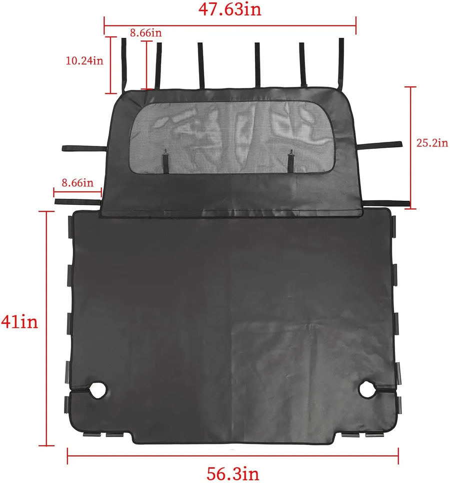 RT-TCZ Car Leather Rear Cargo Cover Trunk Tonneau Cover for 1997