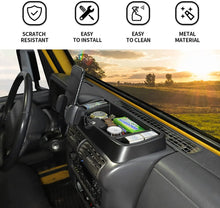 For 1997-2006 Jeep Wrangler TJ Dashboard Tray Mount Cell Phone Holder Storage Box Organizer, American Flag RT-TCZ