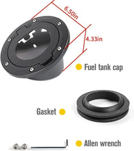 For 1997-2006 Jeep Wrangler TJ Fuel Filler Door Gas Tank Cap Cover Transparent Gas Cap Cover RT-TCZ