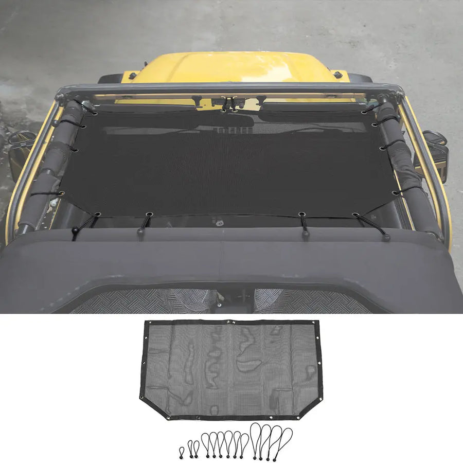 Jeep Wrangler TJ Half-Length Mesh Bikini Top Sunshade – UV Roof