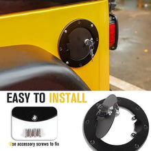 For 1997-2006 Jeep Wrangler TJ Locking Fuel Door Gas Tank Cover RT-TCZ