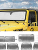 For 1997-2006 Jeep Wrangler TJ Windshield Sunshade Side Window Sun Shade Sunscreen Heat Insulation Sun Visor, 6PCs RT-TCZ