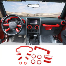 For 2007-2010 Jeep Wrangler JK 14x Steering Wheel Dashboard Air Outlet Vent Trim RT-TCZ