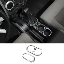 For 2007-2010 Jeep Wrangler JK Gear Shift Trim & Front Water Cup Holder Cover RT-TCZ