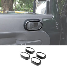For 2007-2010 Jeep Wrangler JK JKU Door Handle Grab Knob Trim Cover Ring Inserts RT-TCZ