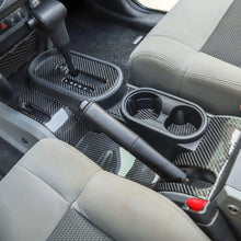 For 2007-2010 Jeep Wrangler JK JKU Gear Frame Trim Interior Accessories Decoration Trim Sticker Kit, Carbon Fiber RT-TCZ