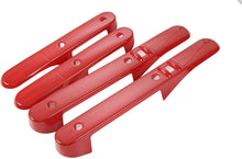 For 2007-2010 Jeep Wrangler JKU 4-Door Car Inner Door Grab Handle Decor Frame Cover Trim (Red) RT-TCZ