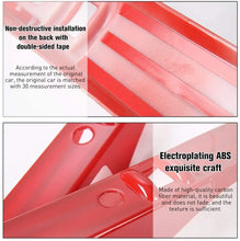For 2007-2010 Jeep Wrangler JKU 4-Door Car Inner Door Grab Handle Decor Frame Cover Trim (Red) RT-TCZ