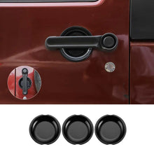 For 2007-2018 Jeep Wrangler JK 2-Door Exterior Door Handle Bowl Cover Trim Decor RT-TCZ