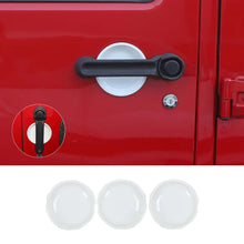 For 2007-2018 Jeep Wrangler JK 2-Door Exterior Door Handle Bowl Cover Trim Decor RT-TCZ