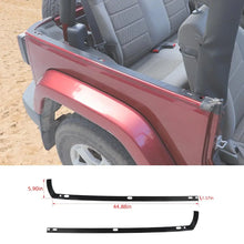 For 2007-2018 Jeep Wrangler JK 2Door Rubber Black Car Roof Mounting Hole Pad Cover RT-TCZ
