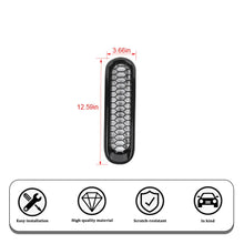 For 2007-2018 Jeep Wrangler JK 7X Honeycomb Front Grille Mesh Inserts Ring Trim with Key Hole RT-TCZ