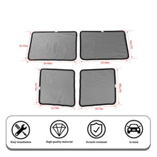 For 2007-2018 Jeep Wrangler JK Car Front & Rear Window SunShade Bug Insect Screen Mesh 4pcs RT-TCZ