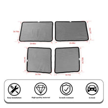 For 2007-2018 Jeep Wrangler JK Car Front & Rear Window SunShade Bug Insect Screen Mesh 4pcs RT-TCZ