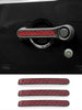 For 2007-2018 Jeep Wrangler JK Exterior Door Grab Handle Insert Trim, Texture RT-TCZ
