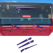 For 2007-2018 Jeep Wrangler JK Front & Rear Window Windshield Wiper Decor Cover Trim RT-TCZ
