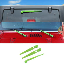 For 2007-2018 Jeep Wrangler JK Front & Rear Window Windshield Wiper Decor Cover Trim RT-TCZ