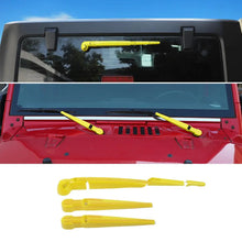 For 2007-2018 Jeep Wrangler JK Front & Rear Window Windshield Wiper Decor Cover Trim RT-TCZ