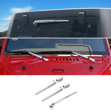 For 2007-2018 Jeep Wrangler JK Front & Rear Window Windshield Wiper Decor Cover Trim RT-TCZ