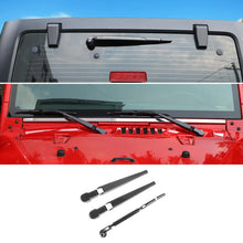 For 2007-2018 Jeep Wrangler JK Front & Rear Window Windshield Wiper Decor Cover Trim RT-TCZ