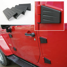 For 2007-2018 Jeep Wrangler JK Hood & Door Hinge Cover Trim Upgrade ABS Black RT-TCZ