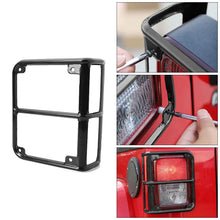 For 2007-2018 Jeep Wrangler JK JKU 2x Black Rear Tail Light Guard Lamp Trim RT-TCZ