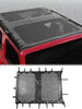 For 2007-2018 Jeep Wrangler JK JKU 4 Door Sunshade leather Mesh Sun Shade Bikini Top RT-TCZ