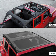For 2007-2018 Jeep Wrangler JK JKU 4 Door Sunshade leather Mesh Sun Shade Bikini Top RT-TCZ