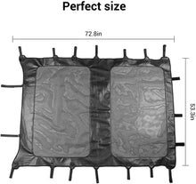 For 2007-2018 Jeep Wrangler JK JKU 4 Door Sunshade leather Mesh Sun Shade Bikini Top RT-TCZ