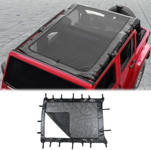 For 2007-2018 Jeep Wrangler JK JKU 4 Door Sunshade leather Mesh Sun Shade Bikini Top RT-TCZ