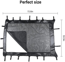 For 2007-2018 Jeep Wrangler JK JKU 4 Door Sunshade leather Mesh Sun Shade Bikini Top RT-TCZ