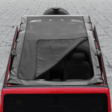 For 2007-2018 Jeep Wrangler JK JKU 4 Door Sunshade leather Mesh Sun Shade Bikini Top RT-TCZ