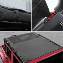 For 2007-2018 Jeep Wrangler JK JKU 4 Door Sunshade leather Mesh Sun Shade Bikini Top RT-TCZ