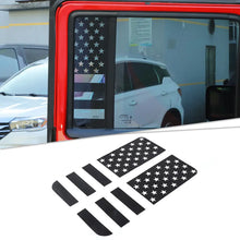 For 2007-2018 Jeep Wrangler JK JKU Black Rear Door Window Glass Sticker Trim RT-TCZ