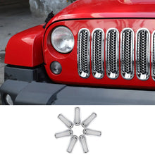 For 2007-2018 Jeep Wrangler JK JKU Clip-in Mesh Grille Inserts Trim RT-TCZ
