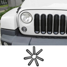 For 2007-2018 Jeep Wrangler JK JKU Clip-in Mesh Grille Inserts Trim RT-TCZ