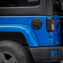 For 2007-2018 Jeep Wrangler JK JKU Door Gas Tank Cap Cover Fuel Filler Door Trim Black RT-TCZ
