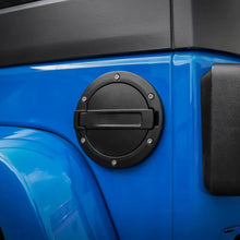 For 2007-2018 Jeep Wrangler JK JKU Door Gas Tank Cap Cover Fuel Filler Door Trim Black RT-TCZ