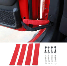 For 2007-2018 Jeep Wrangler JK JKU Door Limiting Straps Load 1000 Lb 4pcs/set RT-TCZ