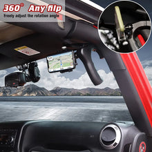 For 2007-2018 Jeep Wrangler JK JKU Front Grab Handles *2 with Phone Holder Mount *1 RT-TCZ