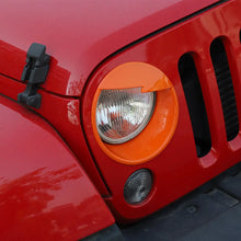 For 2007-2018 Jeep Wrangler JK JKU Front Headlight Angry Eyes Trim Bezels Rings RT-TCZ