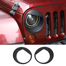For 2007-2018 Jeep Wrangler JK JKU Front Headlight Bezel Light Angry Eyes Trim 2PCS RT-TCZ