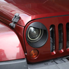 For 2007-2018 Jeep Wrangler JK JKU Front Headlight Bezel Light Angry Eyes Trim 2PCS RT-TCZ