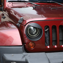 For 2007-2018 Jeep Wrangler JK JKU Front Headlight Bezel Light Angry Eyes Trim 2PCS RT-TCZ