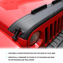 For 2007-2018 Jeep Wrangler JK JKU Front Hood Cover Engine End Bra Protector RT-TCZ