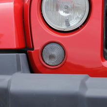 For 2007-2018 Jeep Wrangler JK JKU Front Turn Signal Light Trim Ring Bezel RT-TCZ