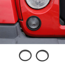 For 2007-2018 Jeep Wrangler JK JKU Front Turn Signal Light Trim Ring Bezel RT-TCZ