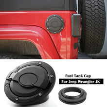 For 2007-2018 Jeep Wrangler JK JKU Fuel Filler Door Gas Lid Tank Cap Cover Trim RT-TCZ