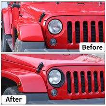 For 2007-2018 Jeep Wrangler JK JKU Headlight Trim Bezels RT-TCZ